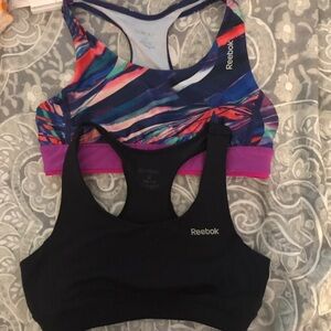 2 Reebok youth sports bras